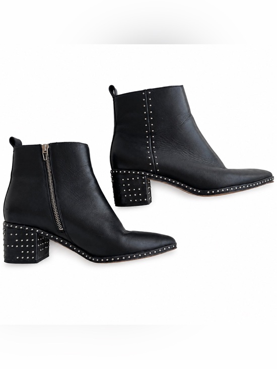 Dolce Vita Shoes - Dolce Vita | Women’s Studded Western Ankle Boots Black Faux Leather